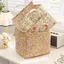Giỏ đựng đồ họa tiết hoa DAYBREAK, Giỏ đựng đồ giặt vải dung tích lớn bằng vải, Tay cầm dễ dàng mang theo Thiết kế có thể gập lại Thiết kế chăn Túi xách Bento Lưu trữ đồ lót