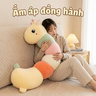 Hươu Cao Cổ Sang Trọng Gối Mềm Nhồi Bông PP Giường Trẻ Em Trang Trí Phòng Ôm Động Vật Quà Tặng