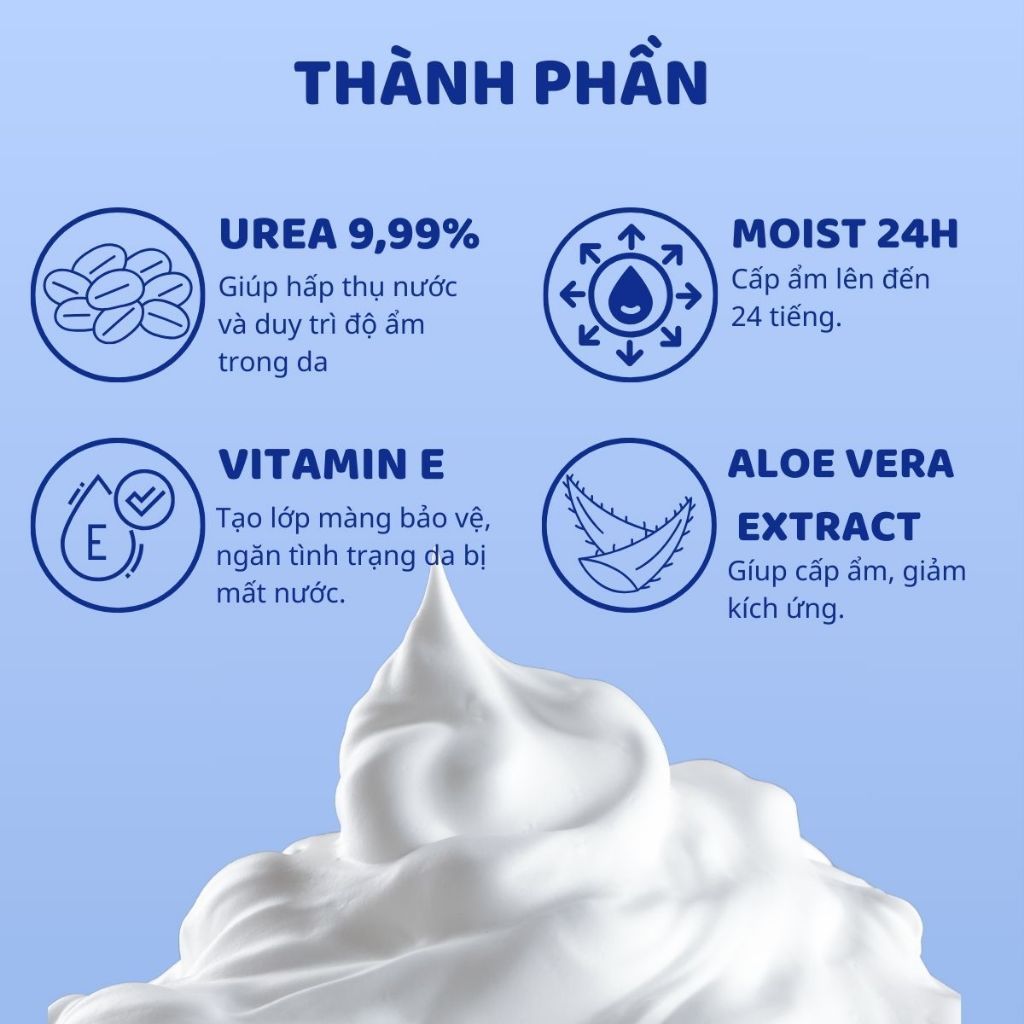 Kem dưỡng ẩm Philosoft Urea - Moist Cream 60g Thái Lan giúp mịn mềm da