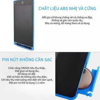 Máy tính bảng viết LCD có thể tái sử dụng Bảng vẽ có thể xóa được Chăm sóc mắt Tấm lót Doodle thông minh cho trẻ em Văn phòng trường học