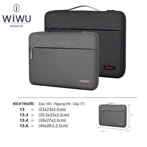 Túi Chống Sốc WIWU Pilot Laptop Sleeve Cho Laptop / Macbook 13 Đến 16 Inch - Chống Nước, Đệm Nhung 4 Góc