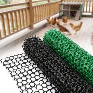Lưới PVC Lưới An Toàn Ban Công Cầu Thang Hàng Rào Sân Vườn Chống Rơi Hàng Rào Gà Thú Cưng Bền Đen Trắng