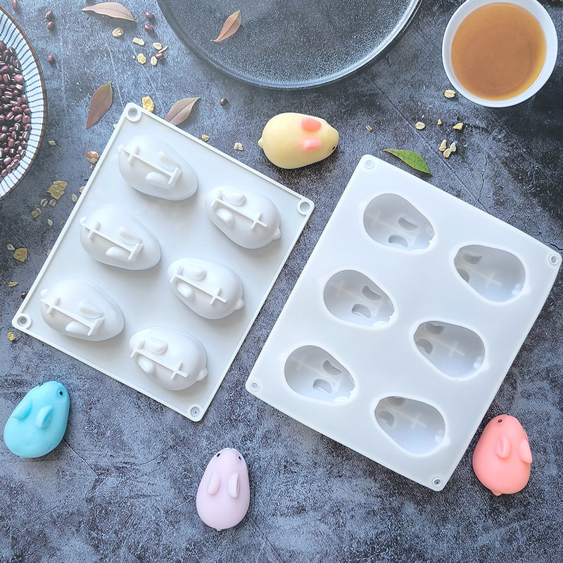 Khuôn silicon hình thỏ, khuôn làm mousse, khuôn làm bánh, khuôn làm bánh ngọt, khuôn làm sô cô la theo chủ đề lễ hội.