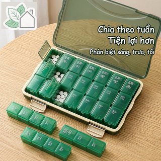 28 Lưới Thuốc Tổ Chức Hộp Thuốc Hàng Tuần Lưu Trữ Du Lịch Nhỏ Gọn Cho Viên Vitamin