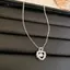 Mặt dây chuyền màu hồng pha lê hình trái tim với kim cương bling - Quà tặng sang trọng cho cô ấy