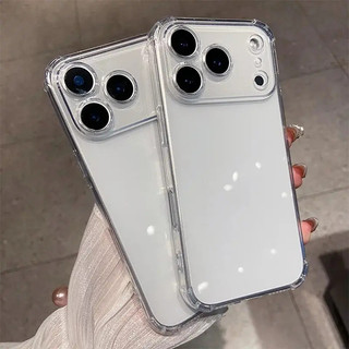 Ốp lưng trong suốt chống sốc ôm sát túi khí 4 góc cho iPhone 7 8 11 12 13 14 15 16 17 Pro Max 7P 8P
