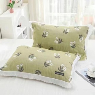Hàng sẵn có Sản phẩm mới Puff Cotton Gạc Gối Một Cặp Đôi Hoạt Hình Dễ Thương Gối Ký Túc Xá Ren Bốn 84UH