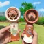 Quạt bỏ túi Mini Capybara Quạt cầm tay di động Hoạt hình dễ thương Capybara Quạt nhỏ ngoài trời Sạc USB saixit2vn