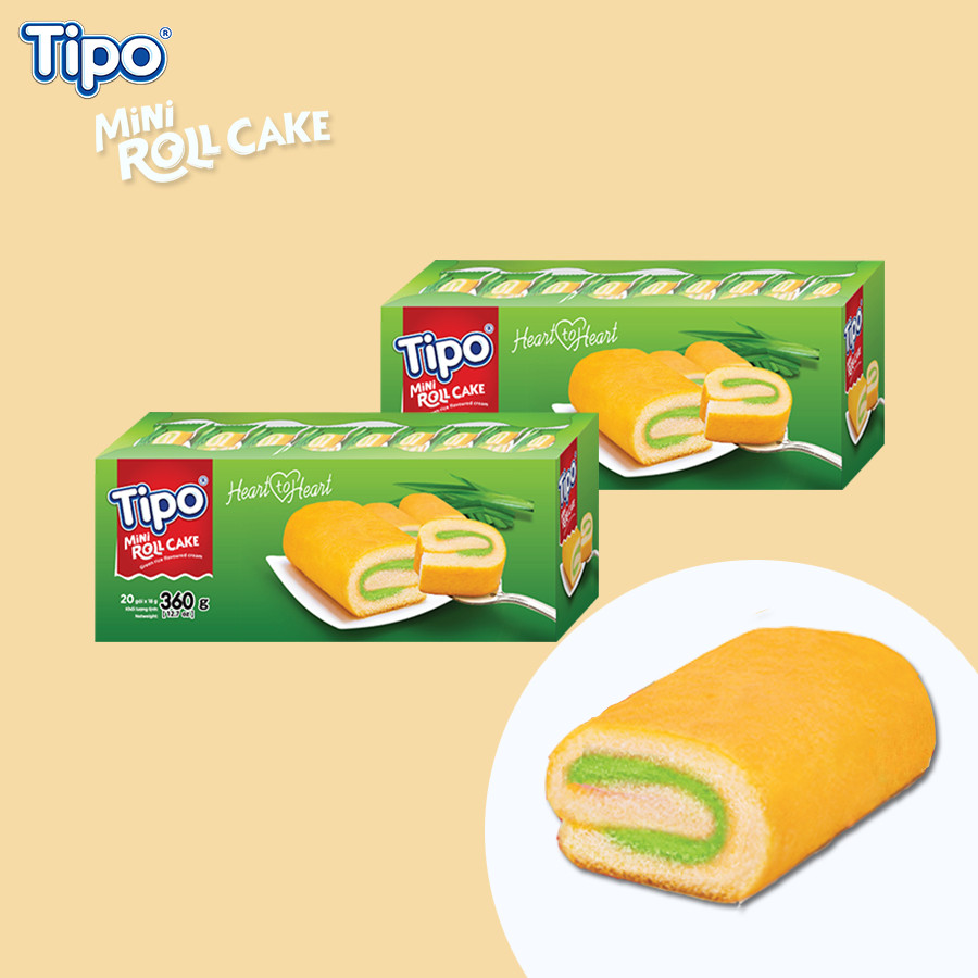 Bánh Bông Lan Cuộn Cốm Tipo 360g