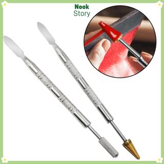 [COD] Bút nhuộm dán NOOKSTORY, Bút dầu viền da bằng thép không gỉ DIY, Da lăn sơn hai đầu chuyên nghiệp