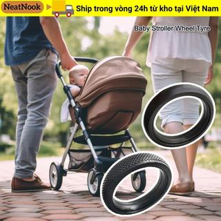 NEATNOOK Trẻ Em Xe Đẩy Bánh Xe, Xe Đẩy Thay Thế Cao Su Xe Đẩy Cho Bé Lốp Bánh Xe, Phụ Kiện Pram Xe Đẩy Bền Chất Lượng Cao Phụ Kiện Dự Phòng Cho Babyzenes Yoyo Yoya YuYu