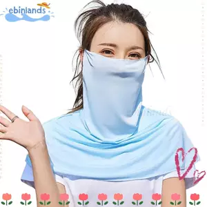 Mũ chống nắng bằng lụa băng EBINLANDS, Tấm che mặt chống nắng lưới thoáng khí, Tấm che nắng bằng lụa băng thời trang Bảo vệ chống nắng khô nhanh Mũ chống nắng che phủ mặt