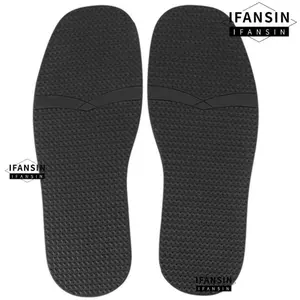 IFANSIN 2 Chiếc Đế Chống Trượt, Chất Liệu Cao Su Đen Đế Cao Su Thay Thế, Thay Thế Hoa Văn Hạt Lớn Lên DIY Sửa Chữa Giày Da