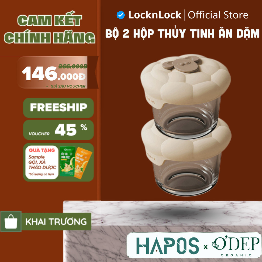 Hộp đựng thức ăn cho bé LocknLock 150ml, nắp silicone hình cừu ...