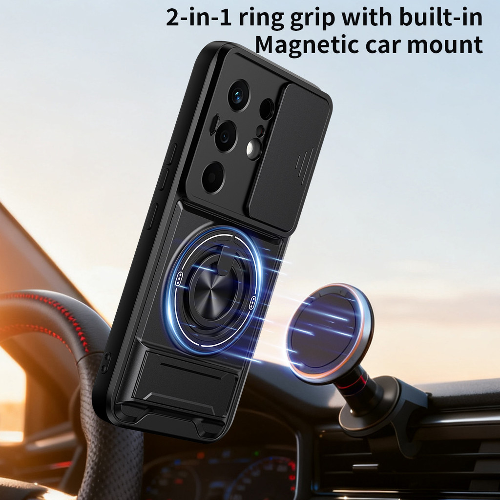 Ốp Điện Thoại Đa Năng Sang Trọng Thích Hợp Cho Tecno Camon 50 Pro 30 40 4G 5G Dây 360°Giá đỡ vòng có vỏ máy ảnh Vỏ bảo vệ toàn diện chống sốc