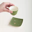 đế lót ly gốm sứ họa tiết trúc xanh vẽ tay phong cách zen trung hoa mới tấm lót chén trà chống nóng decor bàn trà cao cấp
