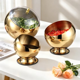 Bát xiên bằng thép không gỉ có nắp Nước sốt Bát gia vị Buffet Lẩu gia vị Lọ thương mại Bát gia vị hình cầu Cốc WIQZ