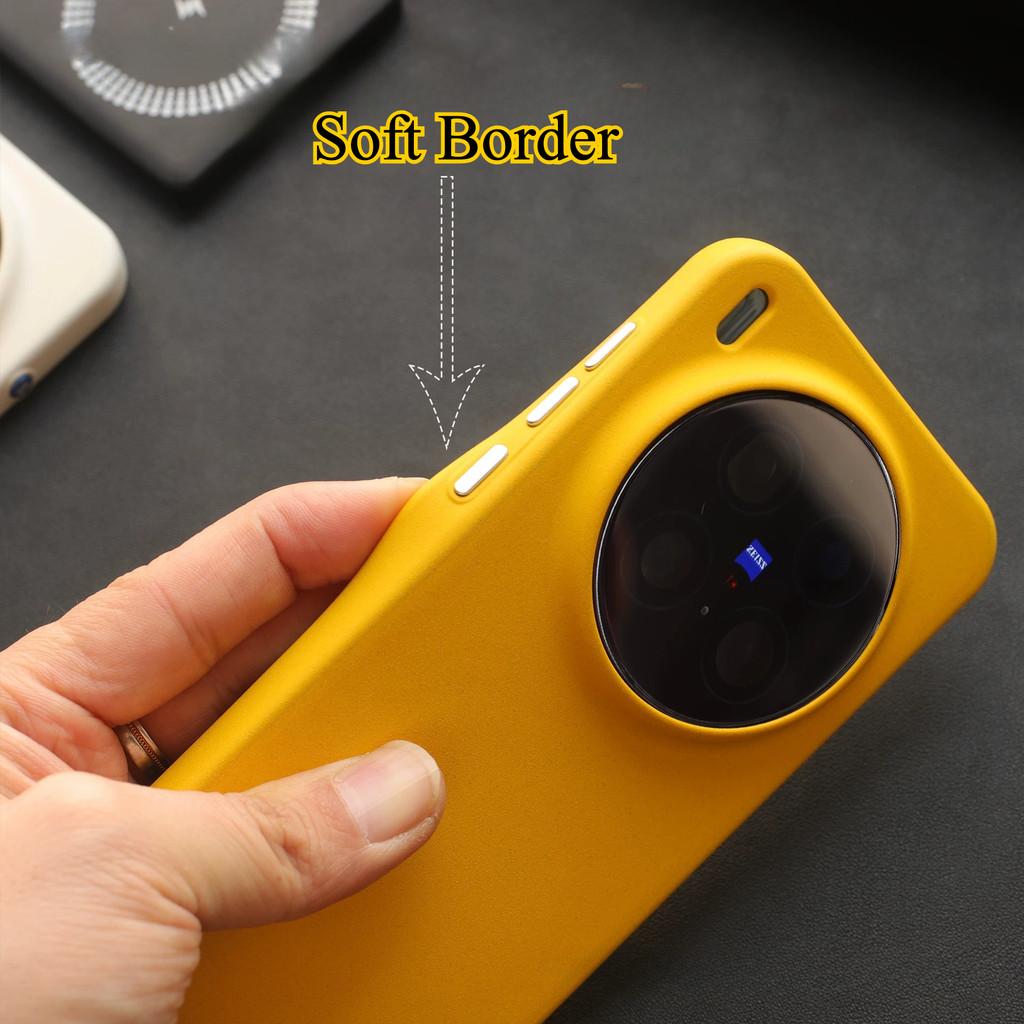 Dành cho Vivo X300 Ultra X300 Pro X300S Vỏ điện thoại cảm ứng cát mờ cao cấp / Nút kim loại / Chống vân tay / viền mềm Bảo hiểm toàn diện Vỏ Vivo chống sốc