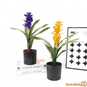 1PC Hoa Gừng Nhân Tạo Thực Tế Đèn Pin Giả Sáp Gừng Cho Đám Cưới Tại Nhà Văn Phòng Trang Trí Ngoài Trời Trong Nhà