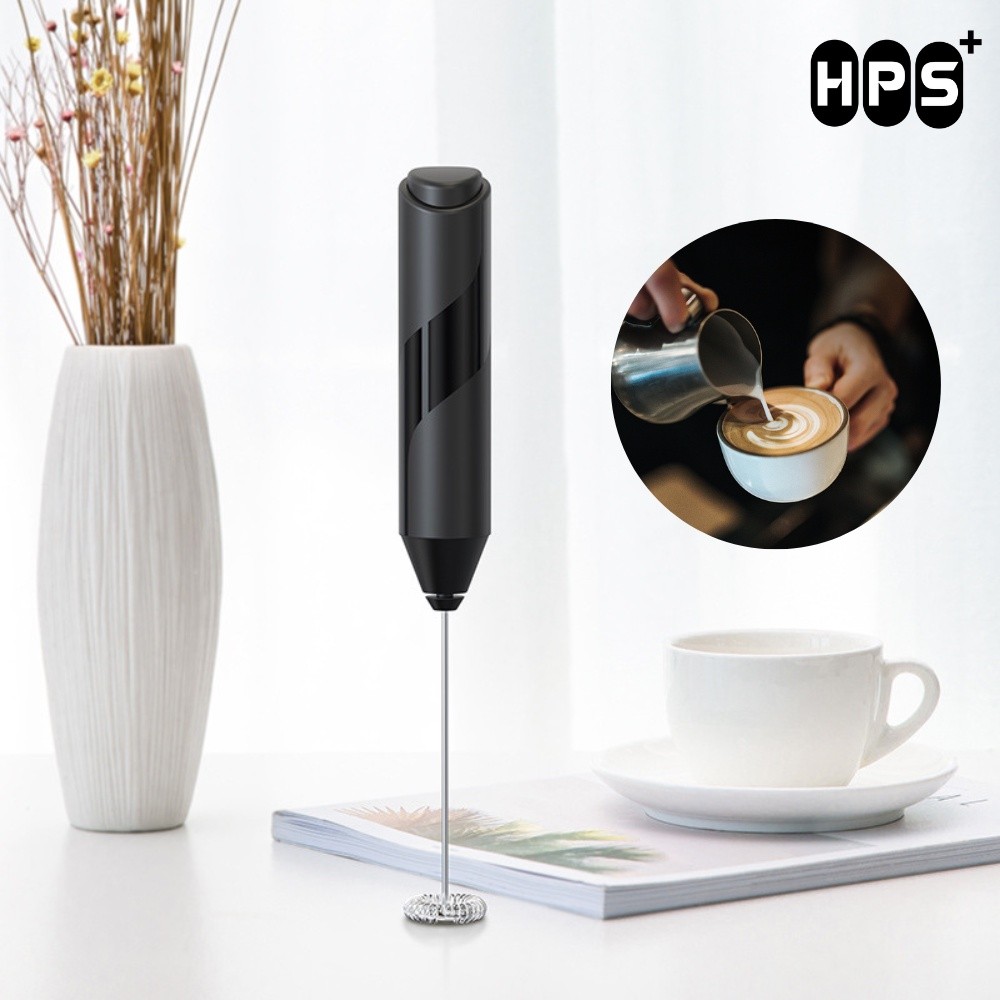 (LOẠI 1) Máy Đánh Bọt Cà Phê Cầm Tay HomeMate CÓ GIÁ ĐỠ, Máy Đánh Trứng Mini Inox 304 Sử Dụng Pin Đa Năng