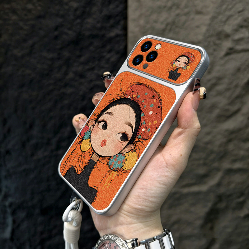 Ốp Lưng PBZZ Cho iphone 12 Pro Max 13 Pro Max 11 Pro Max 12 mini Vỏ Điện Thoại Lo Âu Vỏ Mềm Chống Sốc Thiết Kế Mới Thẩm Mỹ Hoạt Hình Dễ Thương Có Dây Buộc Cho Bé Gái TBDTMD1