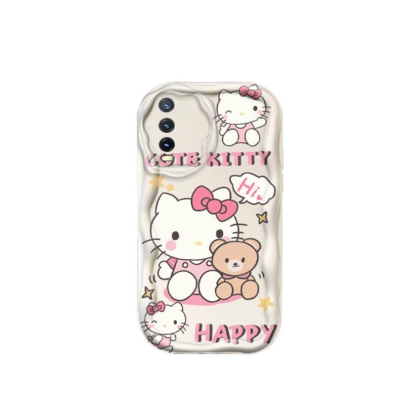Thích hợp cho VIVO Y20 / Y20i Y20S / Y20A Y20s G / Y20G Y12S / Y12A Y11S V2029 Vỏ kem 3D TPU mềm Kitty Rilakkuma Vỏ điện thoại chống sốc