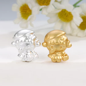 Bạc Nguyên Chất 899 Beret Bino Lamb Chuyển Hạt Tay Dây Tự Làm Bạc Sanrio Phụ Kiện Trang Sức