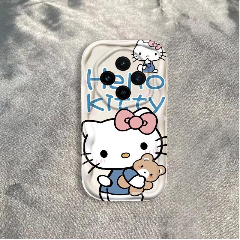 Thích hợp cho Redmi 14C 3D Wave Soft TPU Kitty Rilakkuma Vỏ điện thoại chống sốc