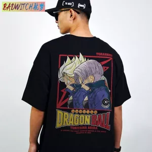 Anime Nhật Bản Trunks Saiyan Dragon Ball Siêu Thương Hiệu Áo Thun Ngắn Tay Nam Nữ Nguyên Chất Cotton Rời Phiên Bản