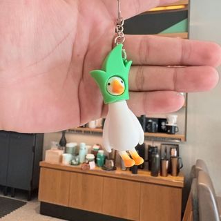 Móc khóa động vật HIGHVIEWLS, Vòng chìa khóa hoạt hình hợp kim PVC, Móc khóa vịt cá nhân dễ thương Trang trí chìa khóa xe hơi