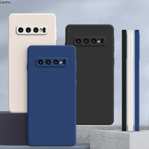 Tpu mềm cho Ốp lưng Samsung S10 4G màu trơn Samsung S10 + / S10 Plus Vỏ bảo vệ silicon chống rơi màu trơn đơn giản