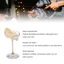 CAST Vỏ ốc xà cừ Ly rượu, Cốc vỏ sò được đánh bóng màu trắng, Tay cầm rỗng sáng tạo độc đáo Vỏ tự nhiên Đế pha lê Cocktail Glass Bar