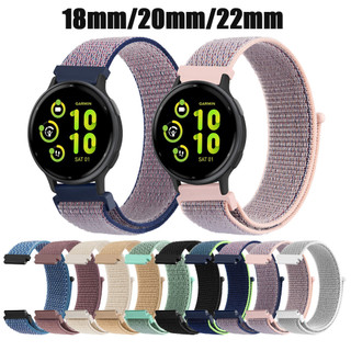 Dây đeo đồng hồ Nylon Universa 18mm 20mm 22mm cho Garmin Venu 3 2s 3s 2plus Sq2 cho Vivoactive 5 4S 3 4 / Forerunner 265 245 645 158 165 55 Dây đeo vòng tay