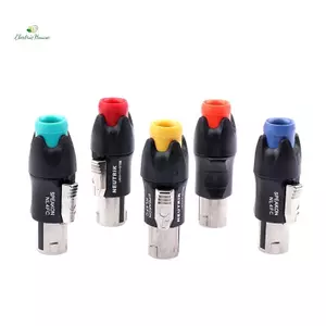 Kim Loại 4 Pin Đầu Nối Ohmic Âm Thanh Chuyên Nghiệp Cắm Giai Đoạn Hơi Loa Phụ Kiện Dây Hàn Không Dây NL4FC mới