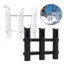Giá đỡ cần câu bằng hợp kim nhôm, Pod Ra gắn tường 3 liên kết cho thuyền biển, du thuyền, người cắm trại, RV, 3 ống mới