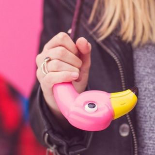 Tấm Che Nắng Hình Flamingo Hoạt Hình Màu Hồng, Gấp Gọn Tiện Lợi