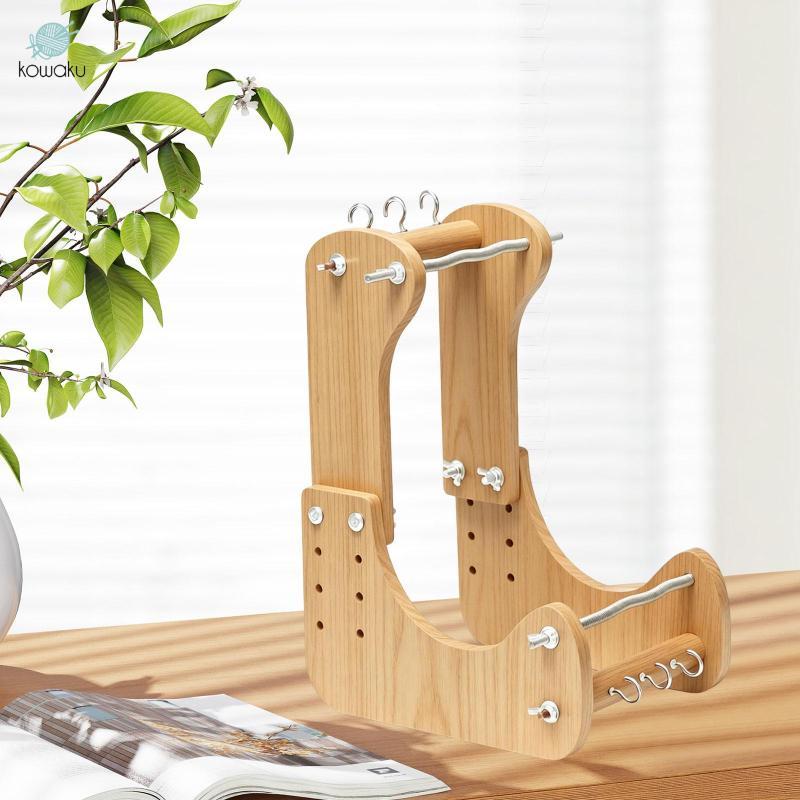 Máy dệt hạt đứng điều chỉnh dễ dàng, hạt gỗ DIY cho vòng tay vui nhộn, phù hợp nam và nữ