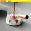 CORALTIDE Ý Espresso Oz Cup, Đo Khắc Cà Phê Khai Thác, Chịu Nhiệt Độ Cao Hai Miệng Sữa Hộp Đựng Nhà