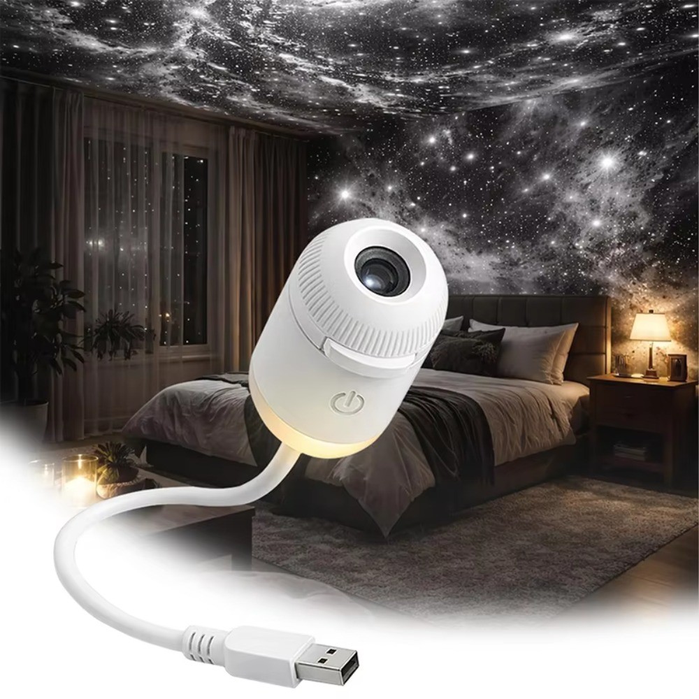 Máy chiếu WANYEDI Galaxy Star, 360° Xoay Điều Khiển Cảm Ứng Bầu Trời Đầy Sao Máy Chiếu, Độ Sáng Có Thể Điều Chỉnh USB Chạy Bằng Ngôi Sao Di Động Đèn Ngủ Trẻ Em Người Lớn Quà Tặng
