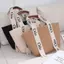 Dây Cotton Dệt Túi Xách Kỳ Nghỉ Phong Cách Giải Trí Túi Đi Biển Phong Cách Dung Tích Lớn Đi Lại Túi Đeo Vai Giỏ Rau JRUE