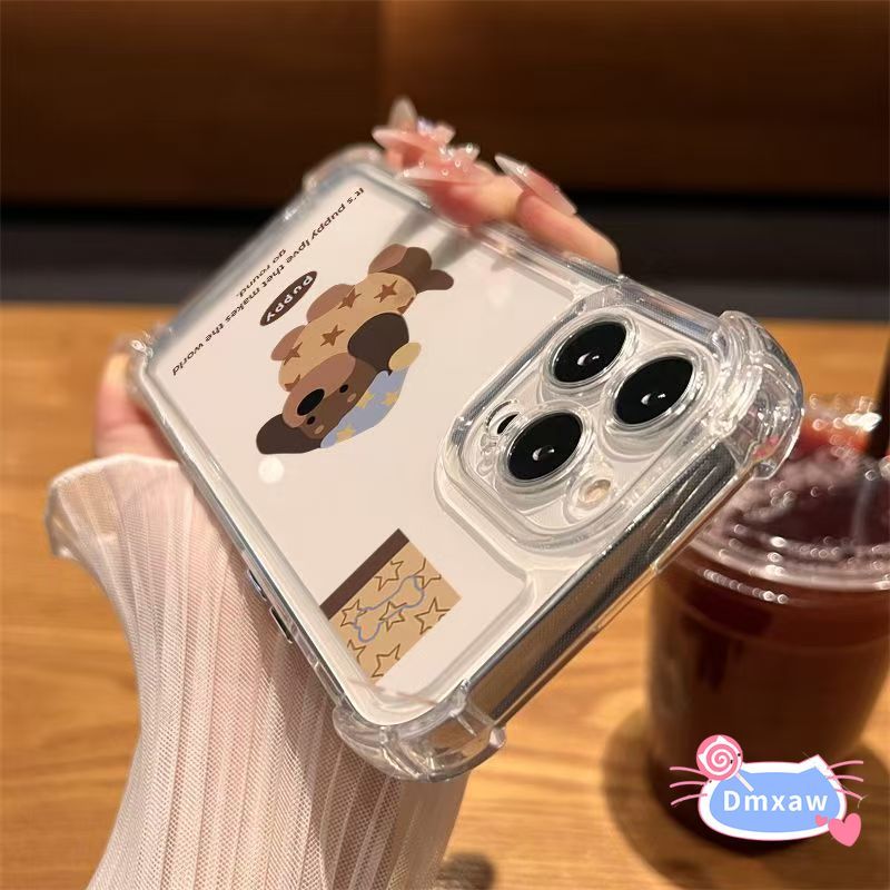 Ốp Điện Thoại Dachshund Dễ Thương Cho Samsung Galaxy M62 M56 M55 M54 M53 M52 M51 M44 M42 M40 M36 M35 M34 M33 M32 M31S M31 Prime M30S M30 4G 5G Vỏ Mềm Ngôi Sao Hoạt Hình Bốn Góc