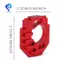 Ghế động cơ có thể điều chỉnh trên ô tô RC có tản nhiệt cho phụ kiện nâng cấp xe RC -1 / 18 4WD Màu đỏ