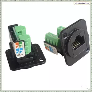 Cáp mạng RJ45 CAT5E Scoket rj45 Bảng điều khiển Mô-đun lắp đặt Cáp mạng Bộ mở rộng Cat 5 Bảng kết nối