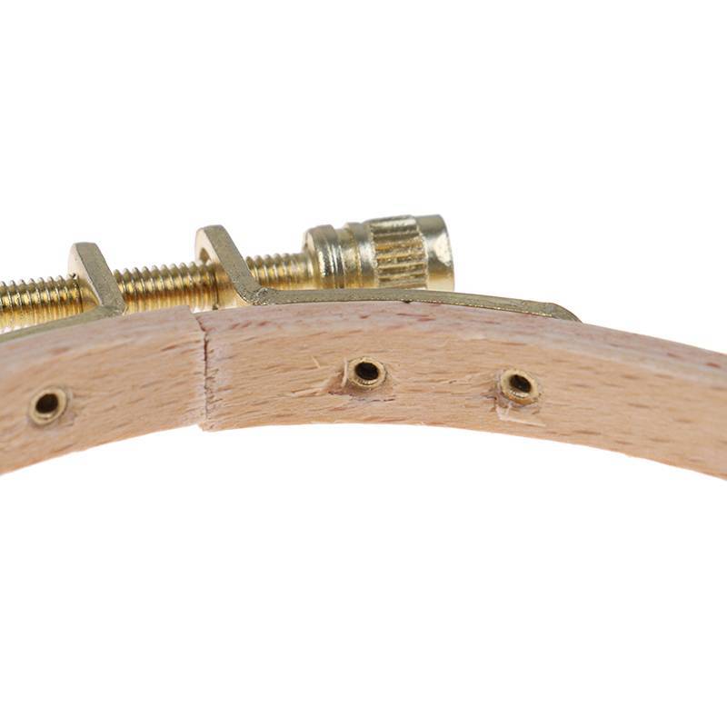 < WHPHous-t > Khung vòng thêu bằng tre Hình bầu dục Vòng thêu chữ thập DIY thủ công Đẹp