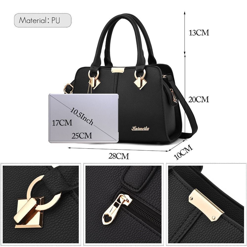 Túi xách nữ HOBBYIN Tote, Túi xách nữ đa năng dung tích lớn, Túi đeo vai cầm tay bằng da PU cổ điển Du lịch