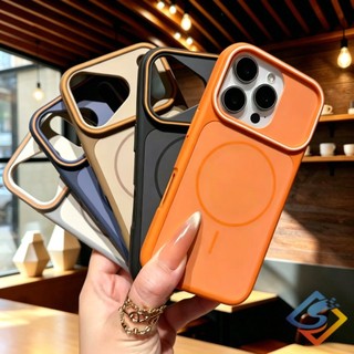 Ốp Điện Thoại Từ Tính Mờ Sang Trọng Cho IPhone 17 Pro Max 12 13 14 15 16 Pro Max 11 Vỏ Khung Mềm Vỏ Chống Sốc