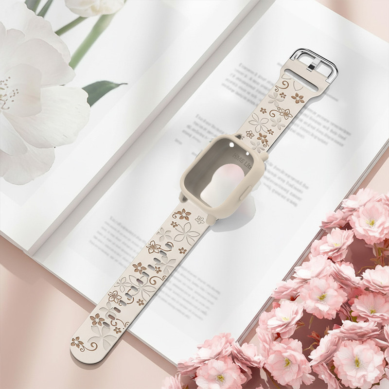 Ốp lưng + dây đeo silicon khắc cho Redmi Watch 5 Active / Lite vỏ vòng tay dây đeo đồng hồ mềm
