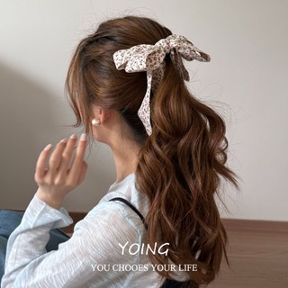 Phụ kiện tóc phong cách Young/Mori: vải nơ tết tóc, đuôi ngựa cao, kẹp chuối và kẹp hoa xoắn