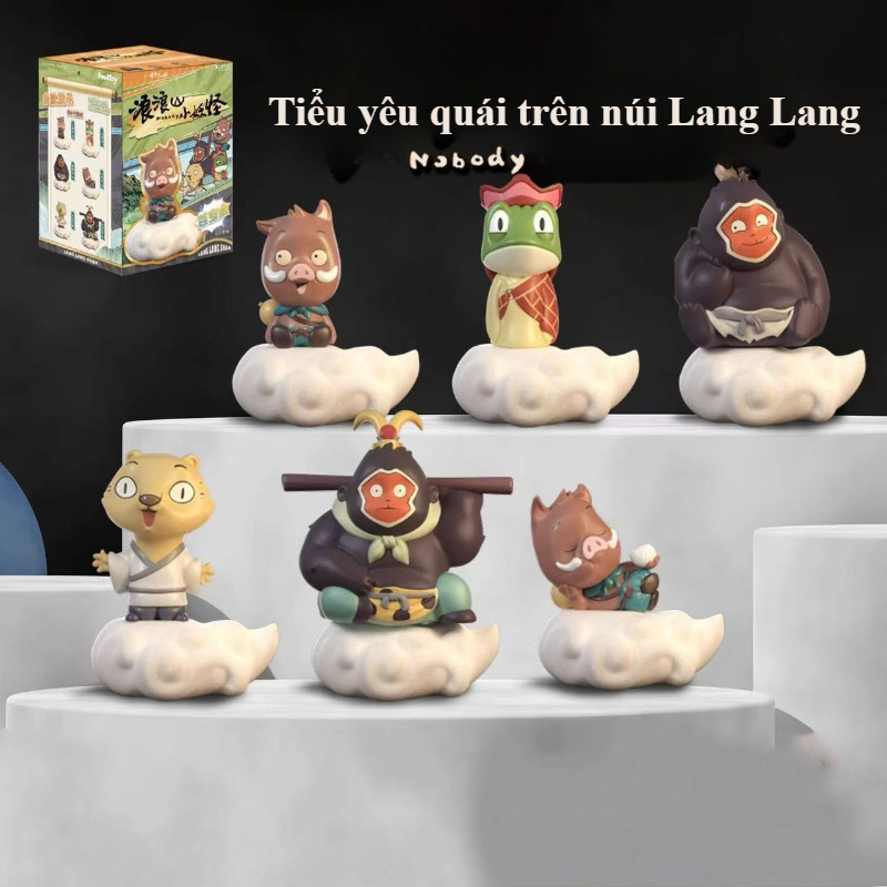 Bộ hộp mù yêu quái nhỏ Núi Mộng Ảo (gồm sáu mẫu: mô hình nhân vật + đế trang trí)