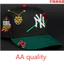 Mũ MLB New York Yankees màu đen/xanh lá cây rừng, có hoa hồng đỏ và miếng dán World Series 1999 - Không kèm phụ kiện